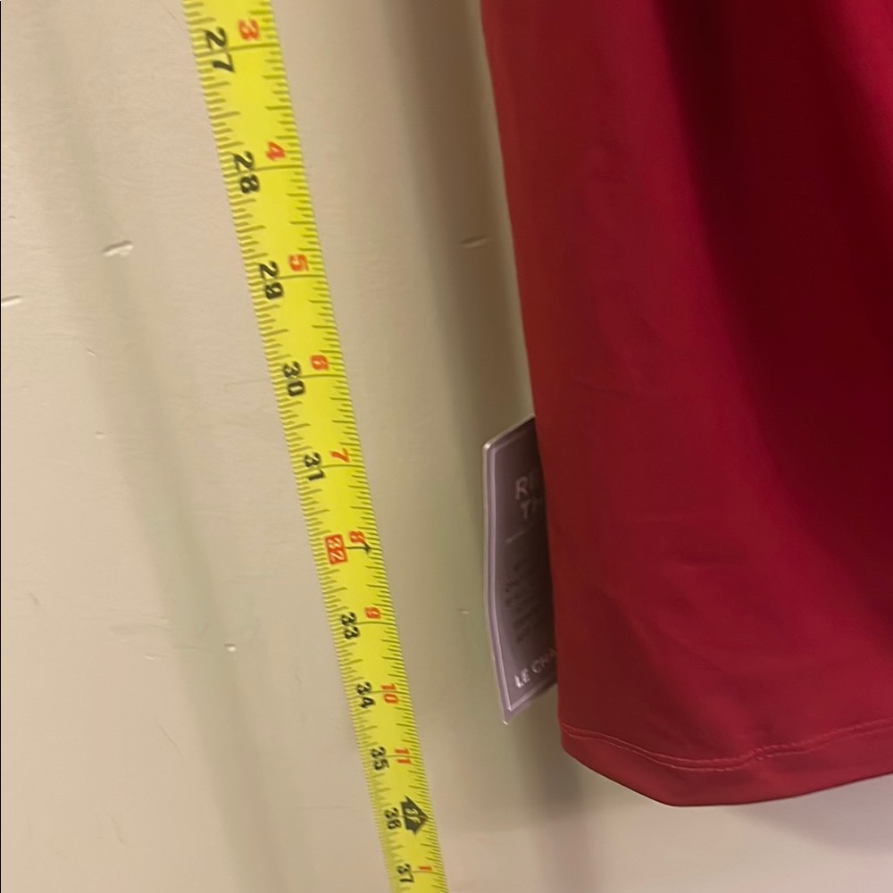 Red Ruched Bodycon Dress (S/P) - Picture 8 of 9